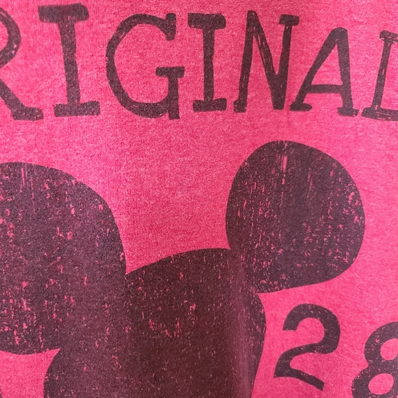 Disney Store Red Original Mouseketeer Graphic Tee Large 23x27 - Picture 5 of 6
